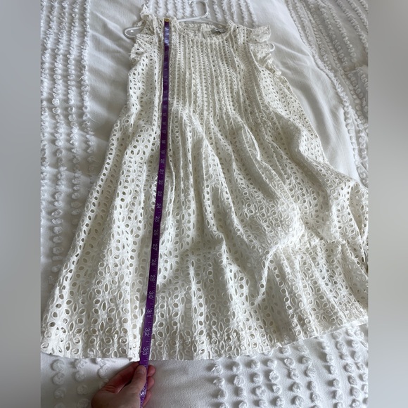 Madewell Eyelet Ruffle Sleeve Pintuck Dress Size XS - Picture 10 of 10
